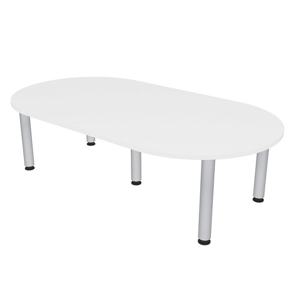 Skutchi Designs 45.25 in W, 84 in L, 29 in H, Engineered Wood Top, White HAR-RAC-46X84-PT-09 - main